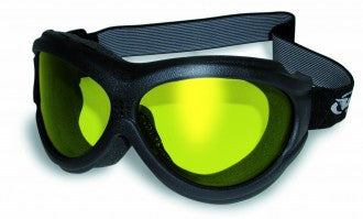 Riding Glasses - Big Ben A/F Style Riding Glasses with Yellow Tint Lenses > Part #GL-BEN-A/F-YELLOW