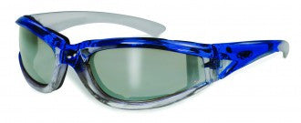 Riding Glasses - FlashPoint CF FM Style Riding Glasses with Blue Frames > Part #GL-FP-CF-FM-BLUE