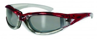 Riding Glasses - FlashPoint CF FM Style Riding Glasses with Red Frames > Part #GL-FP-CF-FM-RED