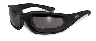Riding Glasses - Kickback 24 Style Riding Glasses with Clear to Smoke Transformative Lenses > Part #GL-KICK-24