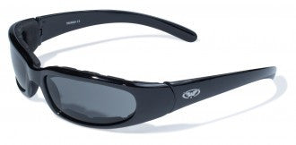 Riding Glasses - Chicago Style Riding Glasses with Smoke Lenses > Part #GL-CHI-SMOKE